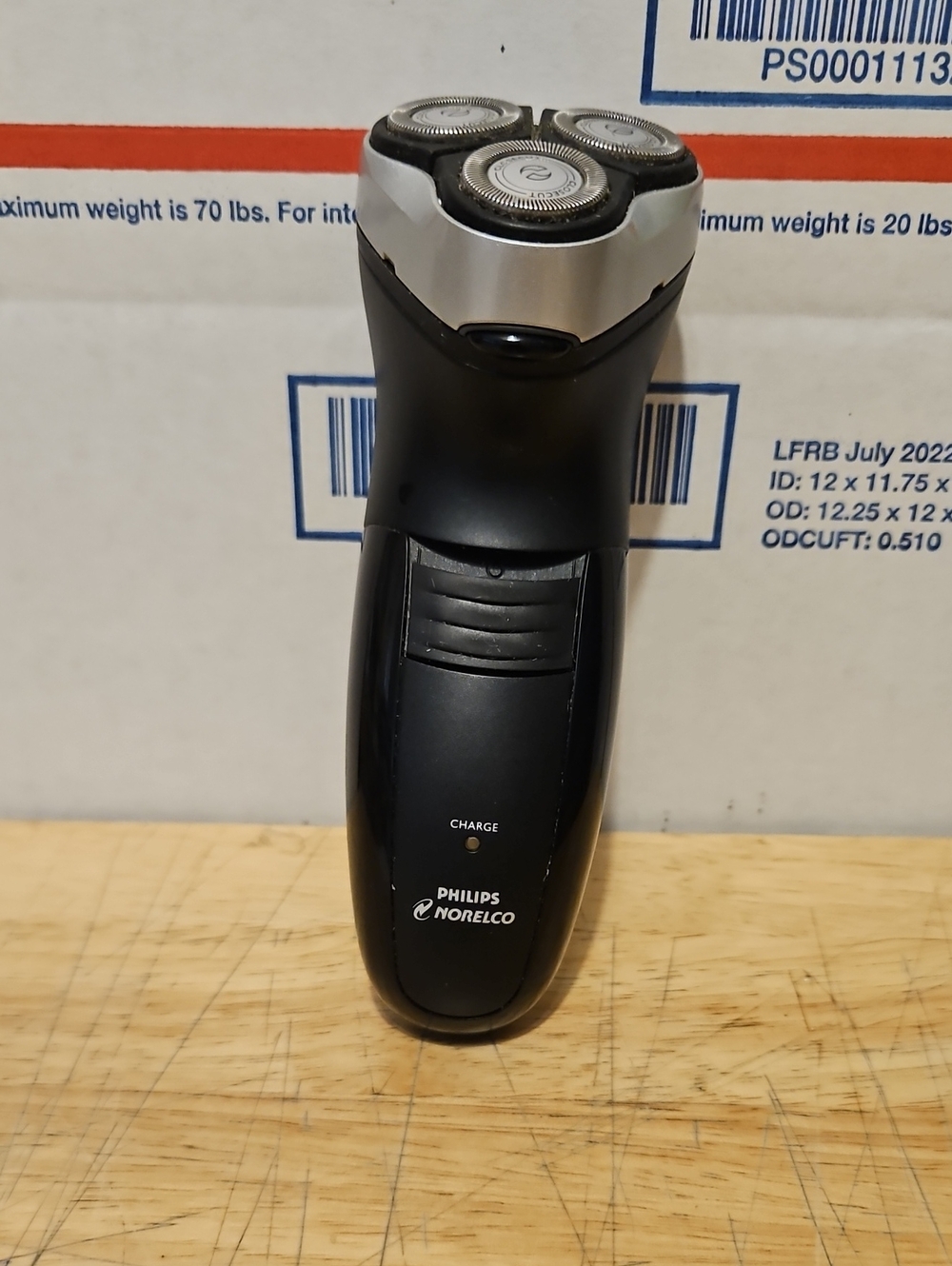 Philips Black and Silver Triple-Head Electric Razor